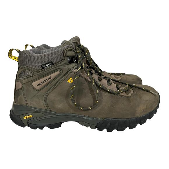 Vasque 7420 Talus UltraDry Leather Hiking Boots Men\'s Size 12M Vibram Soles